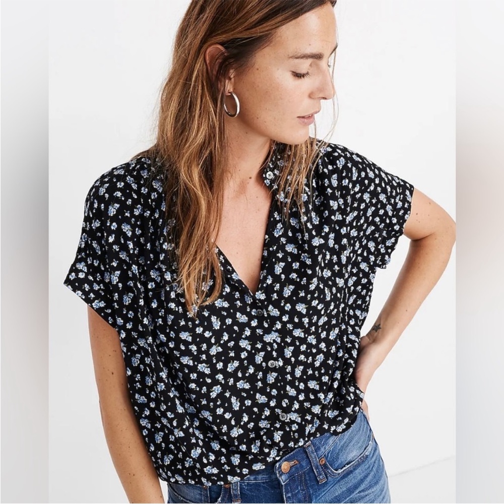Madewell Floral Button Down
